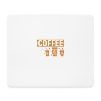 Weekends coffee and horses - Mouse Pad (horizontal) - white - Front