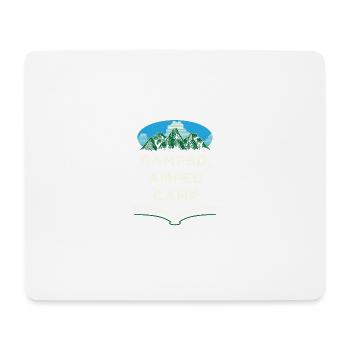 Ramped Amped Camp Camping Party Camper Reunion Geb - Mouse Pad (horizontal) - white - Front