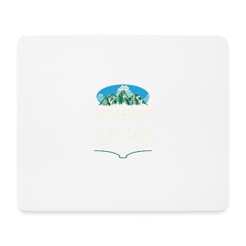 Pensionsplan Camp im Ruhestand Camping ältere Camp - Mousepad (Querformat) - Weiß - Vorne