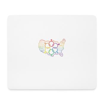 Fort Lauderdale Pride Flag Pride Month LGBTQ Fla - Mouse Pad (horizontal) - white - Front