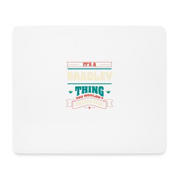 C’est un truc de Bradley, le nom de famille -Matching F - Tapis de souris (format paysage) - blanc - Devant