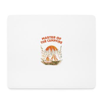 Master of the campfire Camping Dad Camper Daddy F - Mouse Pad (horizontal) - white - Front