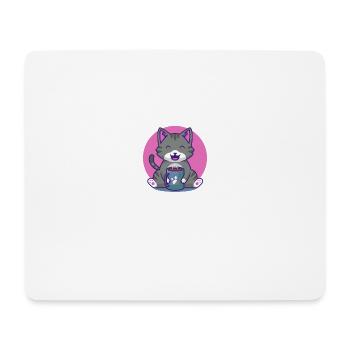 Antisozial lassen mich in Ruhe lustiger introverti - Mousepad (Querformat) - Weiß - Vorne
