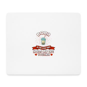 Boba hält mein Leben zusammen lustig Boba Tea Humo - Mousepad (Querformat) - Weiß - Vorne