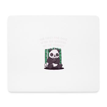 Les cinq premiers jours du week-end sont les - Tapis de souris (format paysage) - blanc - Devant