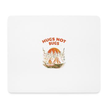 Hugs no funny camping humor Ca - Mouse Pad (horizontal) - white - Front