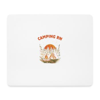 Camping RN Camper Forest Camp Jungle Holiday Wil - Tapis de souris (format paysage) - blanc - Devant