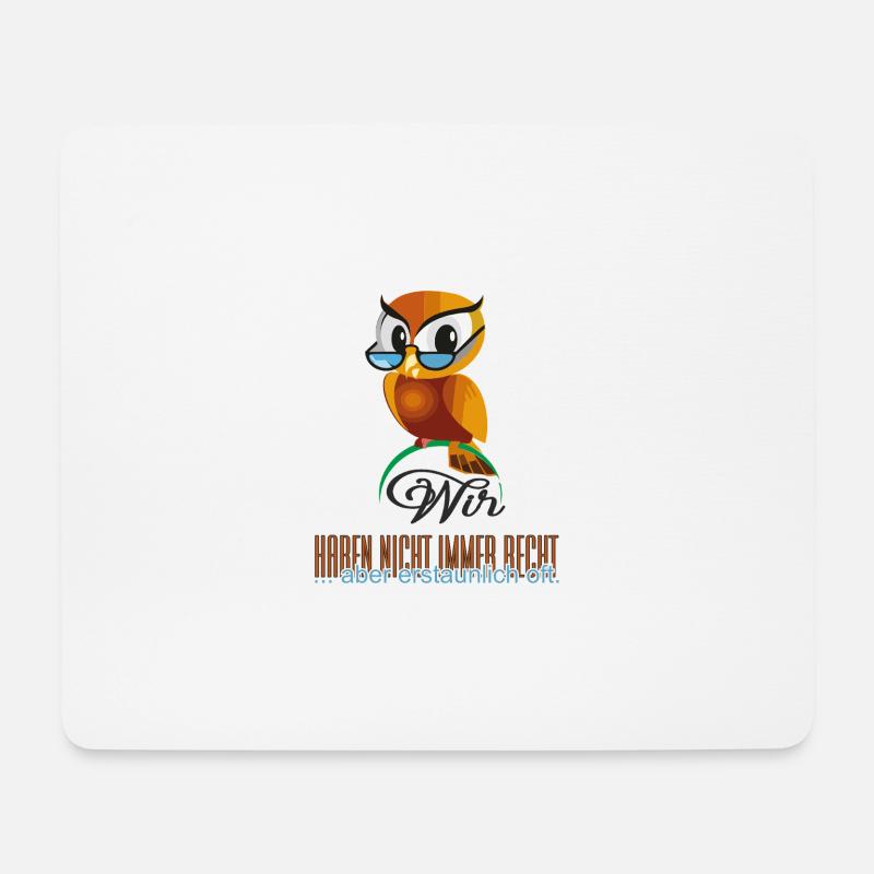 Wir haben Recht - Mousepad (Querformat) - Weiß