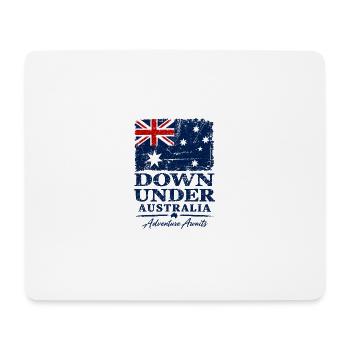 Down Under - Australia - Australien - Aussie - Mousepad (Querformat) - Weiß - Vorne