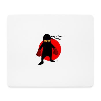 Ninja Boxer japanisch Comic Manga Geschenk - Mousepad (Querformat) - Weiß - Vorne