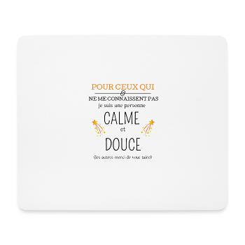 Calme et douce - Tapis de souris (format paysage) - blanc - Devant