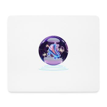 Boule à neige - Tapis de souris (format paysage) - blanc - Devant