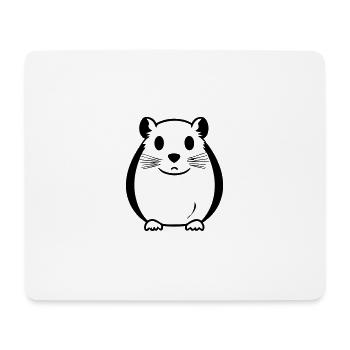 Hamster - Mousepad (Querformat) - Weiß - Vorne