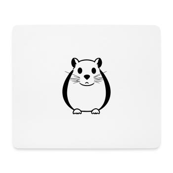 Hamster - Mousepad (Querformat) - Weiß - Vorne