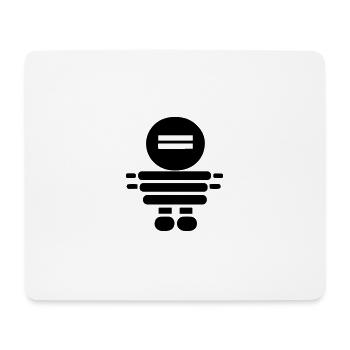 Petit robot - Tapis de souris (format paysage) - blanc - Devant