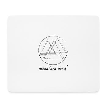 Nerd de Berge / Nerd de la montagne - Tapis de souris (format paysage) - blanc - Devant