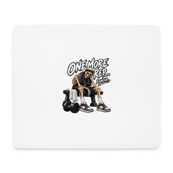 Noch eine Wiederholung, ich schwöre – lustiges Zitat aus dem Fitnessstudio - Mousepad (Querformat) - Weiß - Vorne
