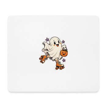 Geist auf Rollschuhen - Mousepad (Querformat) - Weiß - Vorne