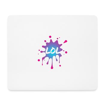 LOL - Mousepad (Querformat) - Weiß - Vorne