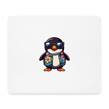 Penguin Comic Vacation - Mouse Pad (horizontal) - white - Front