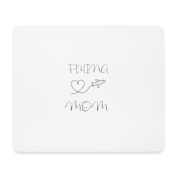 Flight Attendant Mom Gift - Mouse Pad (horizontal) - white - Front