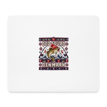Ugly Christmas Cod Squad Denmark Fischdesign - Mousepad (Querformat) - Weiß - Vorne