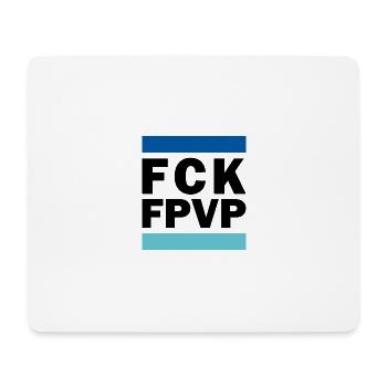 FCK FPVP Türkis Blau Dunkel - Mousepad (Querformat) - Weiß - Vorne