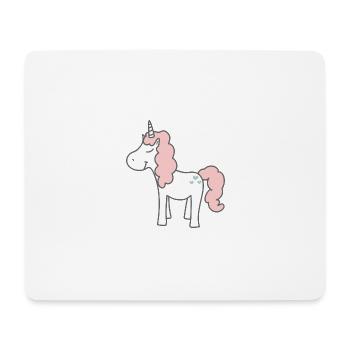 Licorne douce - Tapis de souris (format paysage) - blanc - Devant