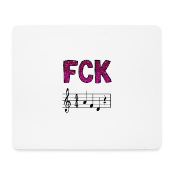 FCK AFD macht Musik - Mousepad (Querformat) - Weiß - Vorne