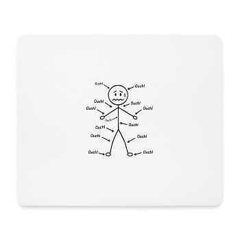 Humour Santé - J'ai pain tout ouch - Mouse Pad (horizontal) - white - Front