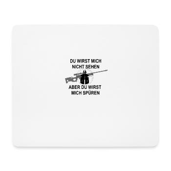 Sniper Spruch - Mousepad (Querformat) - Weiß - Vorne