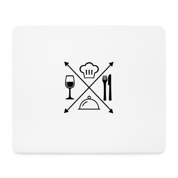 Restaurant - Tapis de souris (format paysage) - blanc - Devant