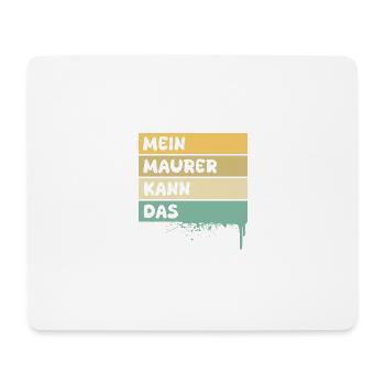 Occupation: Bricklayer - Mouse Pad (horizontal) - white - Front