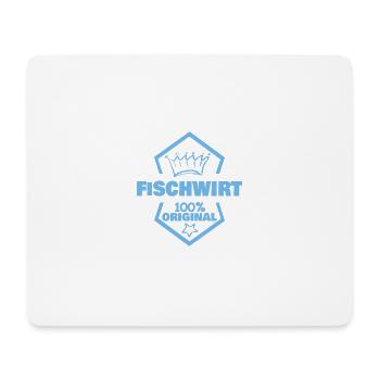 Travail Pêcheur - Tapis de souris (format paysage) - blanc - Devant