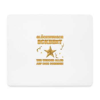 Eckbert als Kollegin - Mousepad (Querformat) - Weiß - Vorne