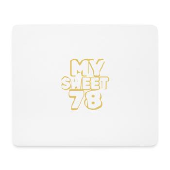 Birthday 78 - Mouse Pad (horizontal) - white - Front