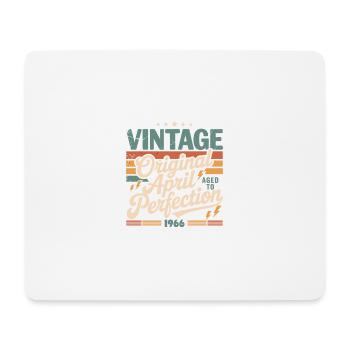 April 1966 Anniversary April 1966 Gift 1966 - Mouse Pad (horizontal) - white - Front