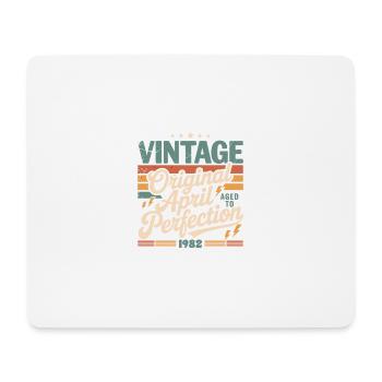 April 1982 Anniversary April 1982 Gift 1982 - Mouse Pad (horizontal) - white - Front