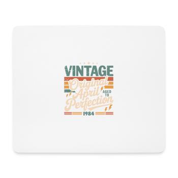 April 1984 Jahrestag April 1984 Geschenk 1984 - Mousepad (Querformat) - Weiß - Vorne