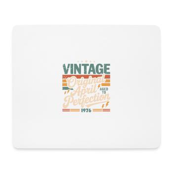 April 1976 Jahrestag April 1976 Geschenk 1976 - Mousepad (Querformat) - Weiß - Vorne