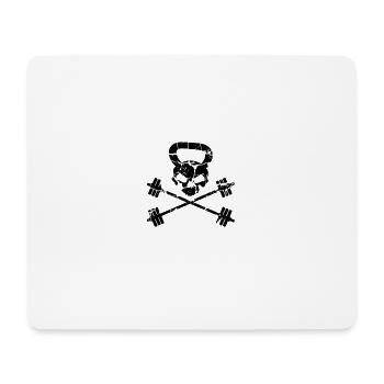 Logo Outpost Noir - Tapis de souris (format paysage) - blanc - Devant