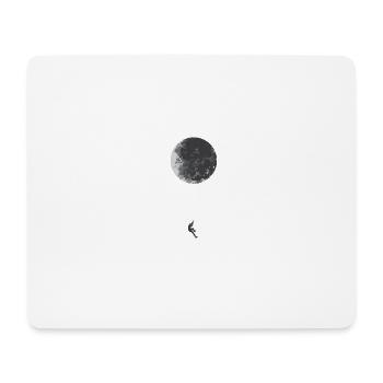 Mond - Mousepad (Querformat) - Weiß - Vorne