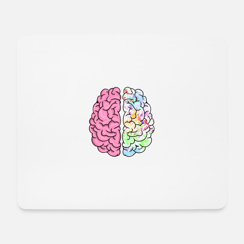 CREATIVE BRAIN - Mousepad (Querformat) - Weiß