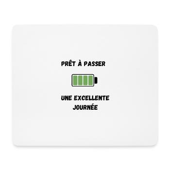Positive T-shirt - Tapis de souris (format paysage) - blanc - Devant
