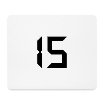 15. 15 YEARS. 15th ANNIVERSARY. BIRTHDAY 15 YEARS. - Mouse Pad (horizontal) - white - Front