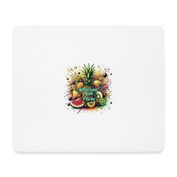Fruit Explosion "Stay Cool and Fresh" Blaugrün - Mousepad (Querformat) - Weiß - Vorne