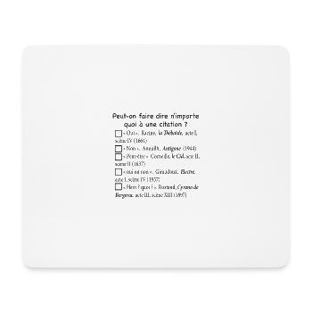 Citations - Tapis de souris (format paysage) - blanc - Devant