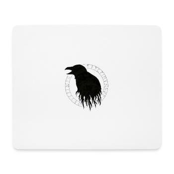 Huginn & Aettir - Tapis de souris (format paysage) - blanc - Devant