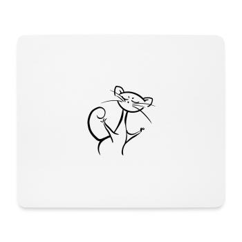 Don't mess with the Cat - Mouse Pad (horizontal) - white - Front