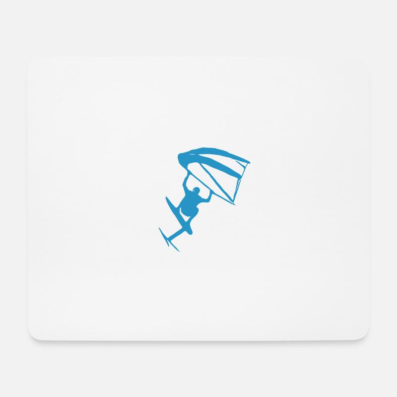 Wingfoiling Sticker - Mouse Pad (horizontal) - white
